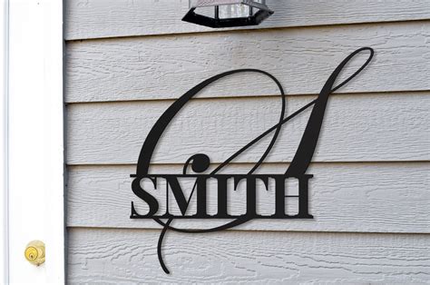 metal initial house sign|Metal Metal Initial House Sign .